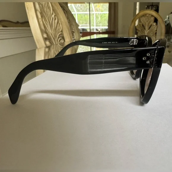 Celine New Audrey CL 41805/S Sunglasses Black/Brown Gradient Lenses - Picture 6 of 12